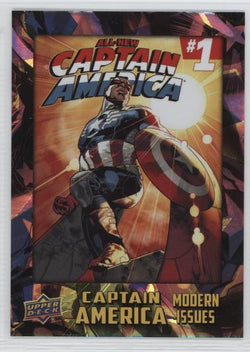 2016 Upper Deck E-Pack Captain America 75th Anniversary White Foil Parallel DEC-1 #18/75