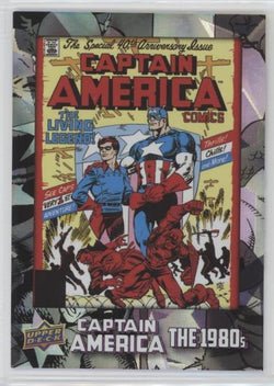 2016 Upper Deck E-Pack Captain America 75th Anniversary White Foil Parallel DEC-46 #71/75