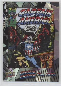 2016 Upper Deck E-Pack Captain America 75th Anniversary White Foil Parallel DEC-48 #63/75
