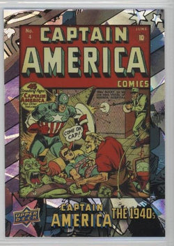 2016 Upper Deck E-Pack Captain America 75th Anniversary White Foil Parallel DEC-74 #26/75