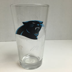 CAROLINA PANTHERS OFFICIAL NFL 16OZ PINT GLASS