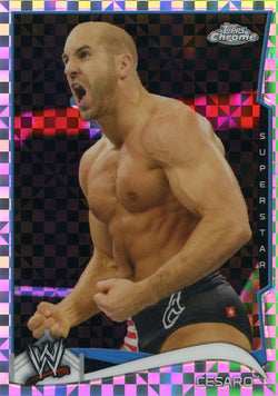 2014 Topps Chrome WWE Cesaro Xfractor Parallel Card #57