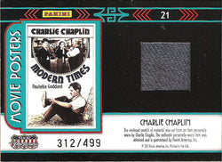 2011 Panini Americana Movie Posters Memorabilia Charlie Chaplin #312/499