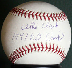 Allie Clark Authentic Autographed Official MLB Baseball