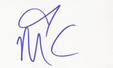 MILEY CYRUS SIGNED 3x5 INDEX CARD COA AUTHENTIC