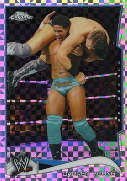 2014 Topps Chrome WWE Darren Young Xfractor Parallel Card #65
