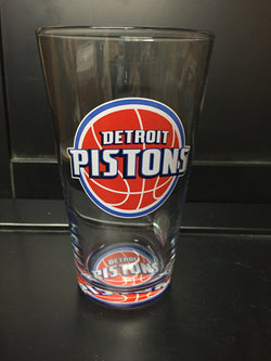 DETROIT PISTONS OFFICIAL NBA 16OZ PINT GLASS