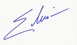 ELVIRA SIGNED 3x5 INDEX CARD COA AUTHENTIC