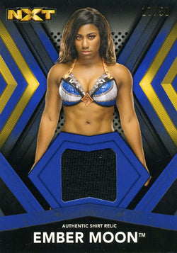 2017 Topps WWE Ember Moon Authentic Shirt Relic #17/50