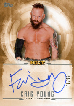 2017 Topps Undisputed WWE Eric Young Authentic Autograph #71/99