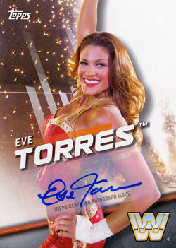 2017 Topps WWE Eve Torres Authentic Autograph #82/99