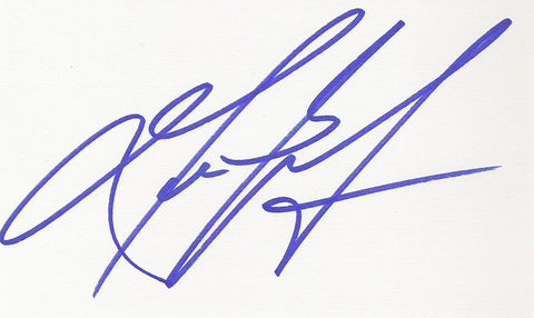 MEL GIBSON SIGNED 3x5 INDEX CARD COA AUTHENTIC