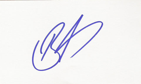 DAVE GROHL SIGNED 3x5 INDEX CARD COA AUTHENTIC