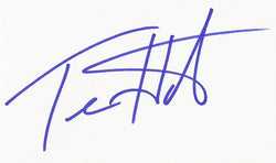 TERI HATCHER SIGNED 3x5 INDEX CARD COA AUTHENTIC