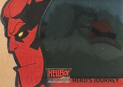 2008 Inkworks Hellboy Animated: Sword of Storms Hero's Journey River Monster Attack H4