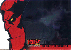 2008 Inkworks Hellboy Animated: Sword of Storms Hero's Journey Blasted by Demonic Power H5