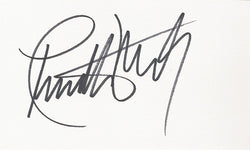 CHARLTON HESTON SIGNED 3x5 INDEX CARD COA AUTHENTIC