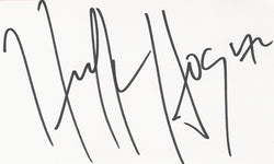 HULK HOGAN SIGNED 3x5 INDEX CARD COA AUTHENTIC