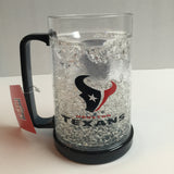 HOUSTON TEXANS OFFICIAL NFL 16OZ CRYSTAL FREEZER MUG