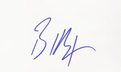 BILLY IDOL SIGNED 3x5 INDEX CARD COA AUTHENTIC
