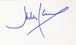 JULIO IGLESIAS SIGNED 3x5 INDEX CARD COA AUTHENTIC