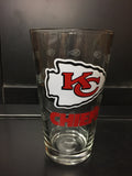 KANSAS CITY CHIEFS OFFICIAL NFL 16OZ PINT GLASS