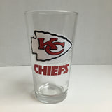 KANSAS CITY CHIEFS OFFICIAL NFL 16OZ PINT GLASS