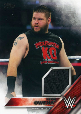 2016 Topps WWE Then Now Forever Kevin Owens Authentic Shirt Relic #191/299