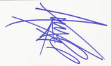AMY LEE SIGNED 3x5 INDEX CARD COA AUTHENTIC