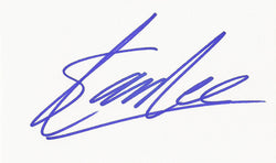 STAN LEE SIGNED 3x5 INDEX CARD COA AUTHENTIC