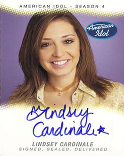 Fleer American Idol Season Four Lindsey Cardinale Authentic Autograph Card SSD-LC