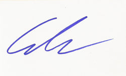 GEORGE LUCAS SIGNED 3x5 INDEX CARD COA AUTHENTIC