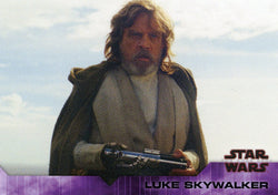 Topps On Demand Star Wars The Last Jedi Purple Luke Skywalker #2P