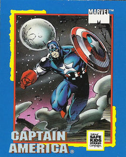 Impel Marvel Captain America Safe Kids Promo Card