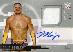 2017 Topps Undisputed WWE Mojo Rawley Authentic Shirt Relic Autograph #17/50