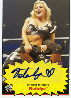 2012 Topps WWE Heritage Natalya Authentic Autograph