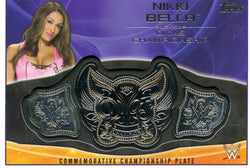 2015 Topps WWE Nikki Bella Commemorative Championship Plate