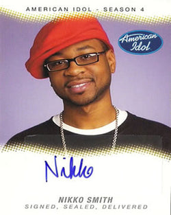 Fleer American Idol Season Four Nikko Smith Authentic Autograph Card SSD-NS