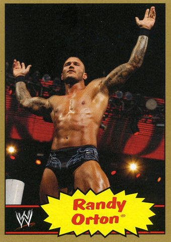2012 Topps WWE Heritage Randy Orton Gold Border /10