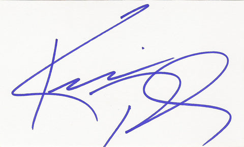 KELLY PICKLER SIGNED 3x5 INDEX CARD COA AUTHENTIC
