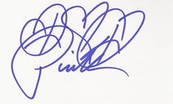 PINK SIGNED 3x5 INDEX CARD COA AUTHENTIC