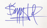 IGGY POP SIGNED 3x5 INDEX CARD COA AUTHENTIC