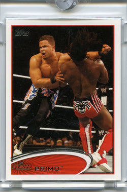 2014 TOPPS WWE 1/1 PRIMO BLANK BACK