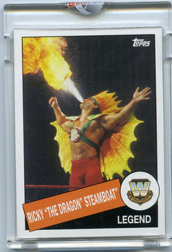 2015 Topps WWE Heritage #1/1 Ricky "the Dragon" Steamboat Blank Back