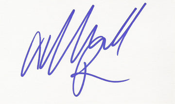 MICHELLE RYAN SIGNED 3x5 INDEX CARD COA AUTHENTIC