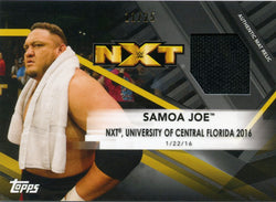 2017 Topps WWE NXT Samoa Joe Authentic Mat Relic #11/25