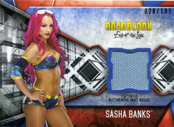 2017 Topps WWE Sasha Banks Authentic Mat Relic #028/199