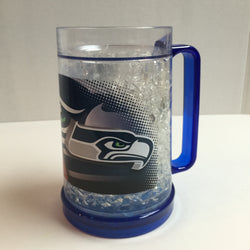 SEATTLE SEAHAWKS OFFICIAL NFL 16OZ CRYSTAL FREEZER MUG