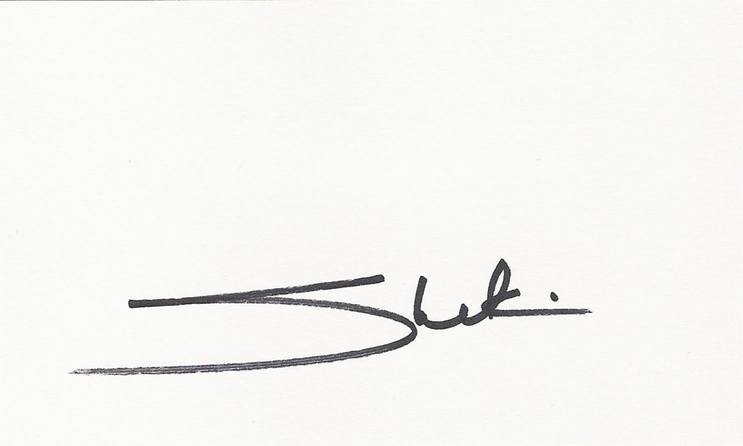 SHAKIRA SIGNED 3x5 INDEX CARD COA AUTHENTIC – Eclipse