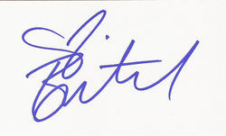 BRITNEY SPEARS SIGNED 3x5 INDEX CARD COA AUTHENTIC